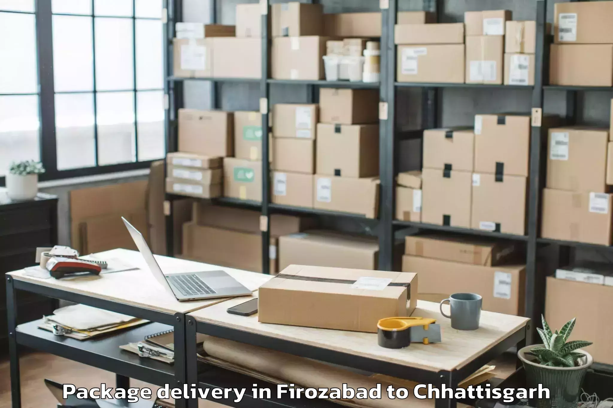 Hassle-Free Firozabad to Bishrampur Package Delivery